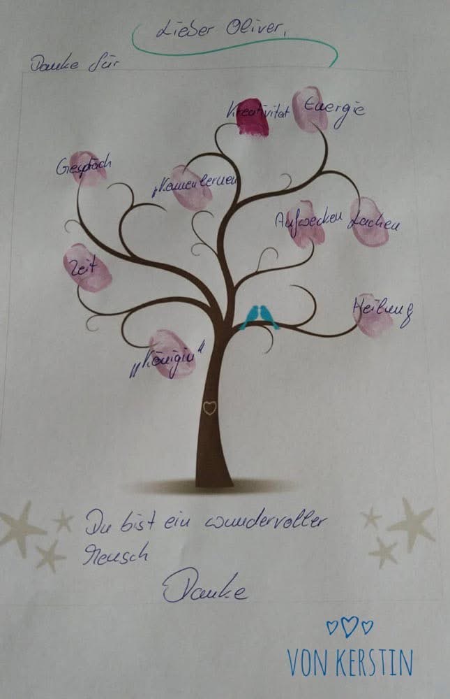 Handgeschriebener Erfahrungsbericht, Seite 2 von 2.